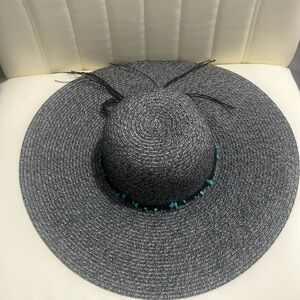 Steve Madden sun hat with turquoise
